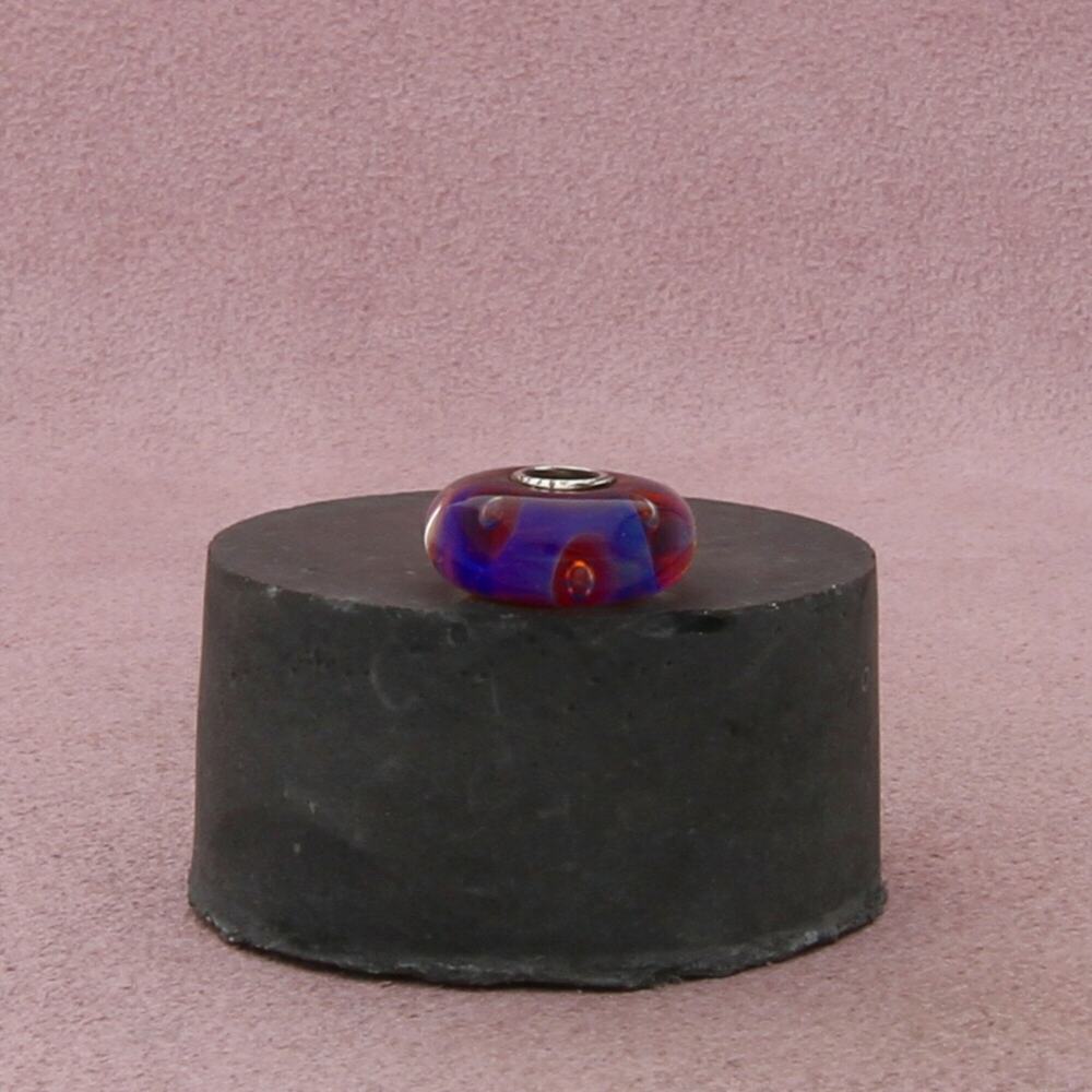 trollbeads sterling silver aurora limited edition murano glass bead charm